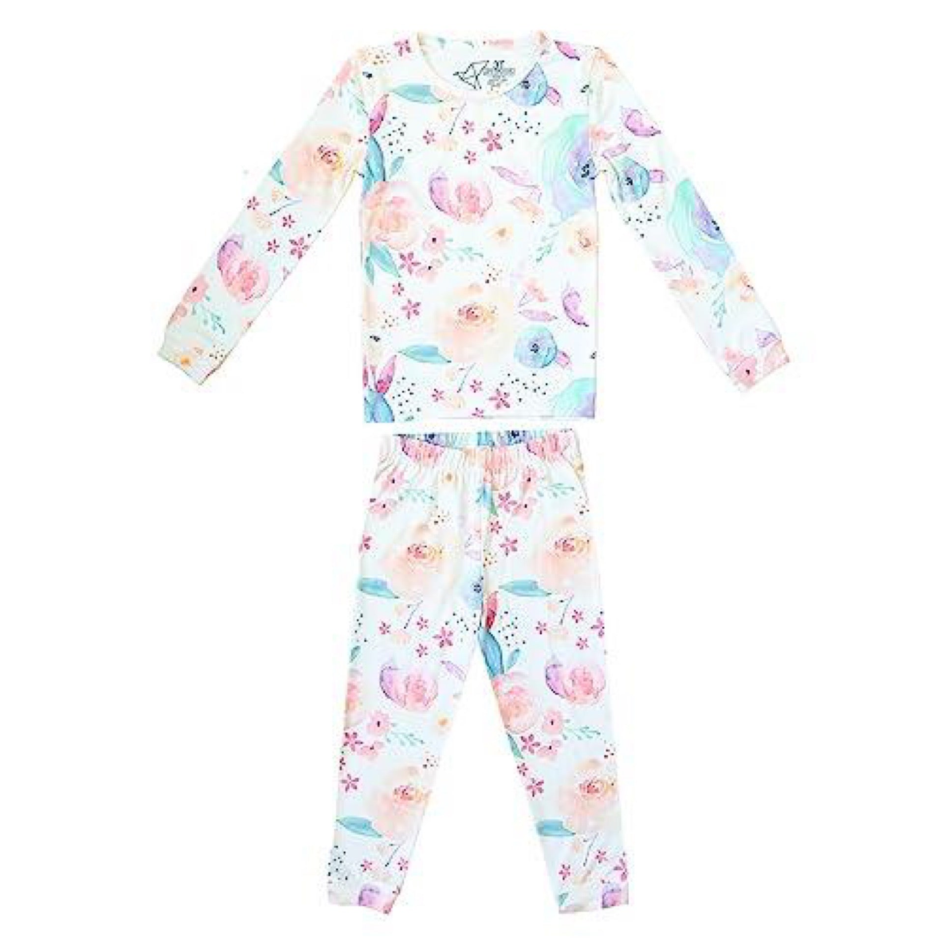 Copper Pearl Two Piece Long Sleeve Toddler Pajamas Bloom (2T)