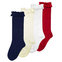 Jefferies Sock Ruffle Knee High Socks
