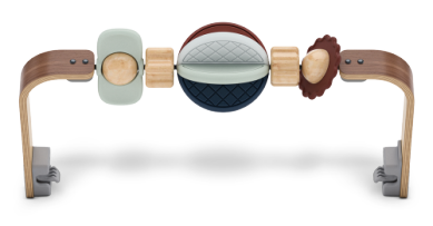 UPPAbaby Mira Bouncer Wonder Wheel Toy Bar – Multicolor | Walnut Wood