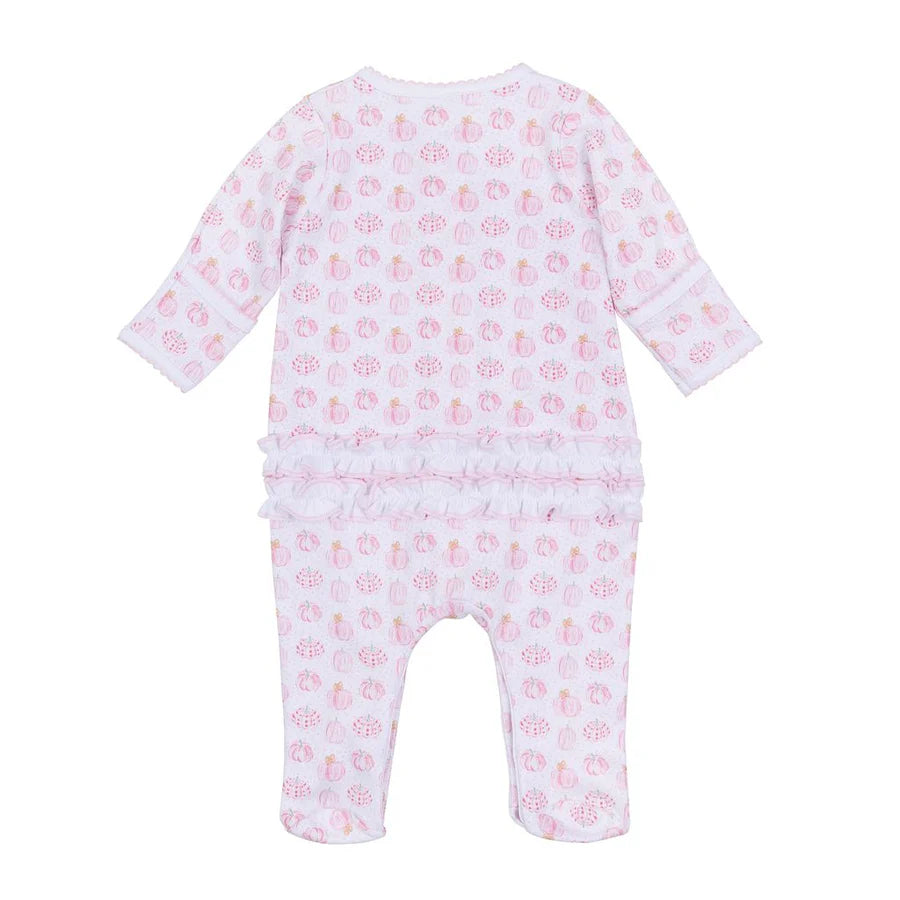 Magnolia Baby Precious Pumpkins Ruffle Zip Footie